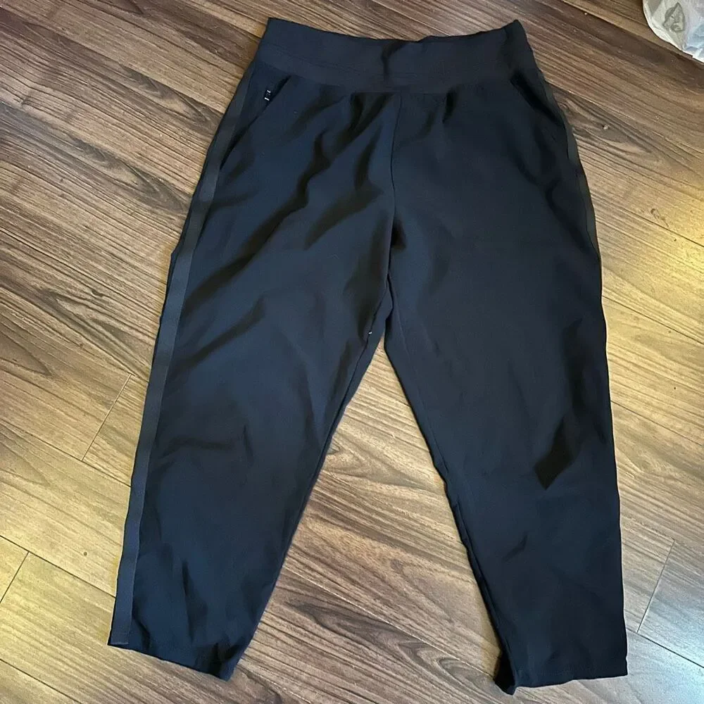 Athleta Nolita slim tapered crop pant black 14 - Picture 1 of 13